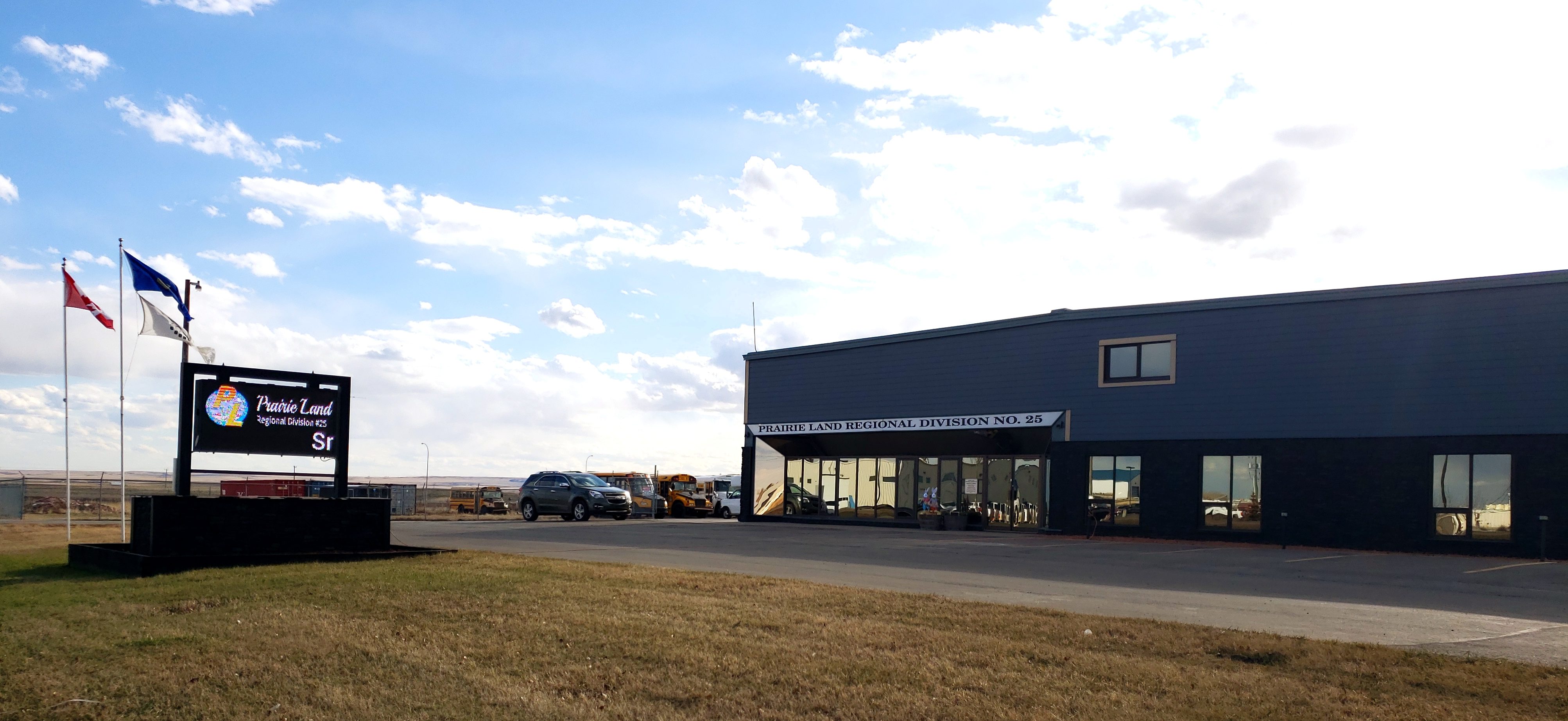 Prairie Land Regional Division's head office in Hanna